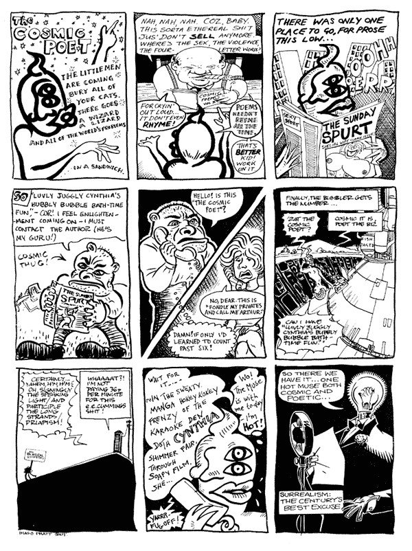 1 Jonathan Wilcock 2 John Donnely 3 Bob Harrison 4 Donald Rooum 5 Andy Roberts 6 D'Isreali 7 D'Isreali 8 Lee Kennedy 9 Graham Higgins | All artwork &copy; individual artists. Not to be reproduced without permission