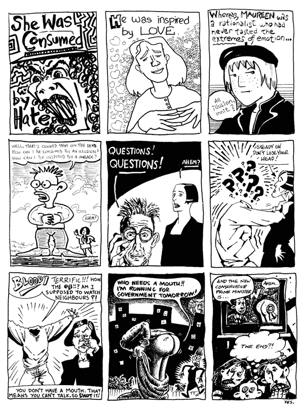 1 Jeremy Dennis 2 Damian Cugley 3 Lee Kennedy
4 Bob Lynch 5 Andy Robottom 6 Martin Meeks
7 Nigel Lowrey 8 Richard Argent 9 Chris Hogg
All artwork � individual artists. Not to be reproduced without permission