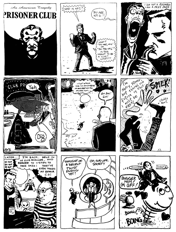 1 Andy Robottom 2 Steve Marchant 3 Andy Roberts
4 Alex Mason 5 Chris Hogg 6 Lee Kennedy
7 Phil Elliot 8 D'Isreali 9 Nick Mackie
All artwork � individual artists. Not to be reproduced without permission